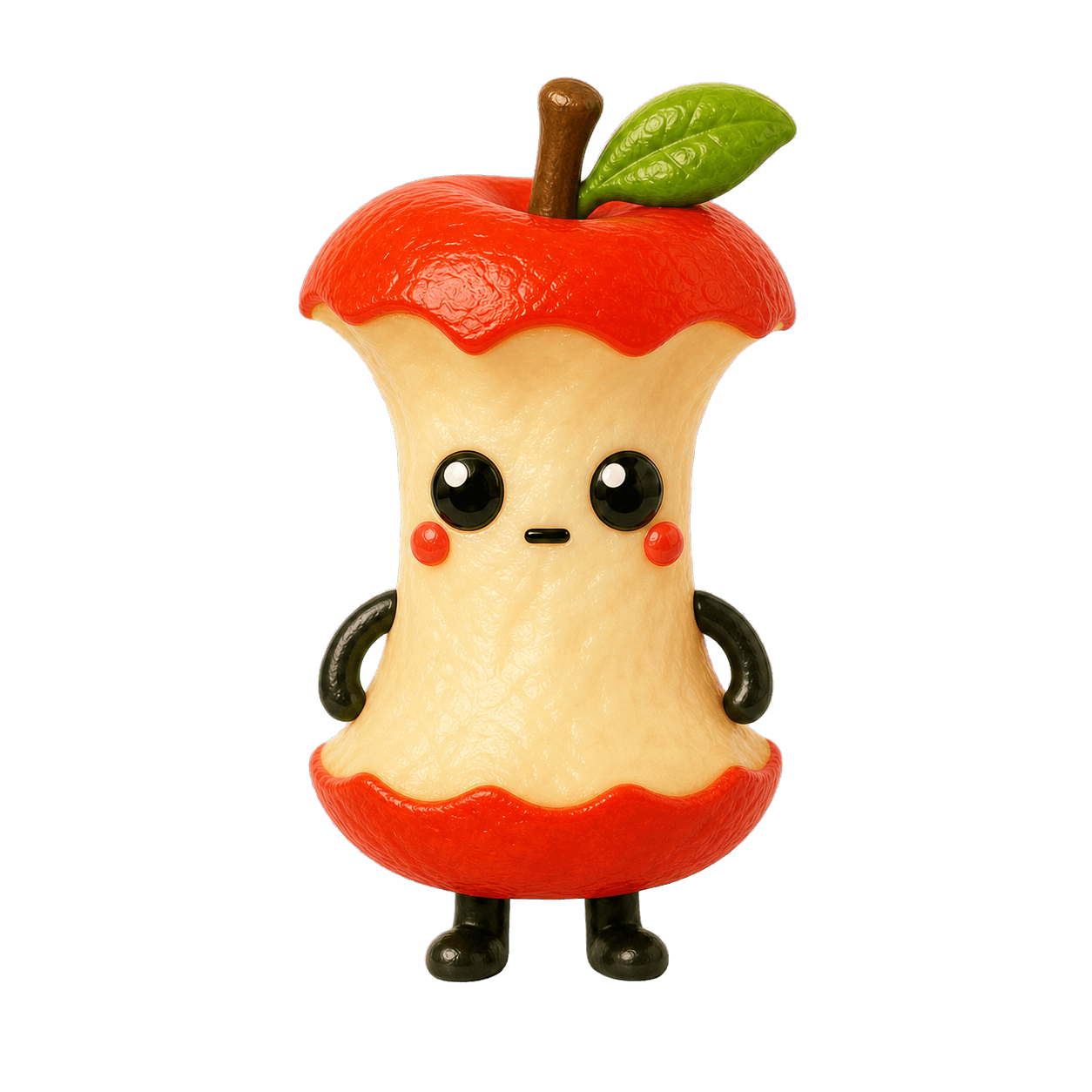Momokji Core, an apple-core character.